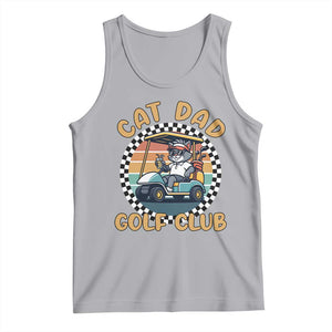 Cat Dad Golf Club Tank Top Funny Sports Lover Gift TS12 Athletic Heather Print Your Wear