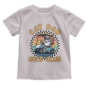Cat Dad Golf Club Toddler T Shirt Funny Sports Lover Gift TS12 Ice Gray Print Your Wear