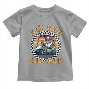 Cat Dad Golf Club Toddler T Shirt Funny Sports Lover Gift TS12 Sport Gray Print Your Wear