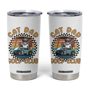 Cat Dad Golf Club Tumbler Cup Funny Sports Lover Gift TS12 White Print Your Wear