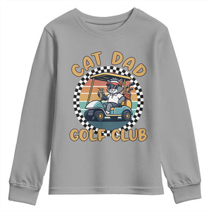 Cat Dad Golf Club Youth Sweatshirt Funny Sports Lover Gift TS12 Sport Gray Print Your Wear
