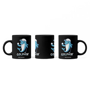Golphin Dolphin Pun Coffee Mug Funny Golf Gift TS12 Print Your Wear