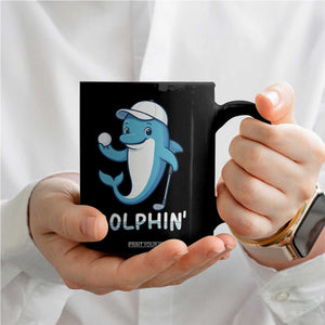 Golphin Dolphin Pun Coffee Mug Funny Golf Gift TS12 Print Your Wear