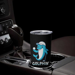 Golphin Dolphin Pun Tumbler Cup Funny Golf Gift TS12 Print Your Wear