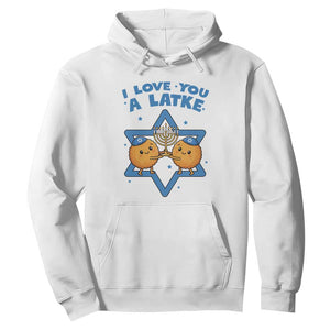 Funny Hanukkah Hoodie I Love You A Latke Gift TS12 White Print Your Wear