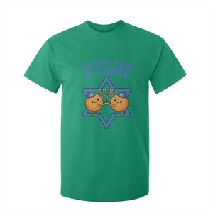 Funny Hanukkah T Shirt For Kid I Love You A Latke Gift TS12 Irish Green Print Your Wear