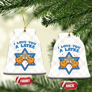 Funny Hanukkah Ceramic Ornament I Love You A Latke Gift TS12 Print Your Wear