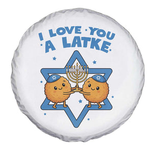 Funny Hanukkah Spare Tire Cover I Love You A Latke Gift TS12 Print Your Wear