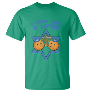 Funny Hanukkah T Shirt I Love You A Latke Gift TS12 Irish Green Print Your Wear