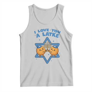 Funny Hanukkah Tank Top I Love You A Latke Gift TS12 Ash Print Your Wear