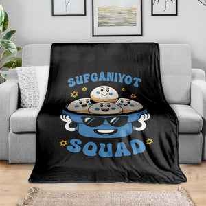 Hanukkah Sufganiyot Squad Throw Blanket Funny Jelly Donut Jewish Gift TS12 Print Your Wear