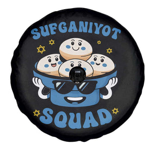 Hanukkah Sufganiyot Squad Spare Tire Cover Funny Jelly Donut Jewish Gift TS12 Print Your Wear