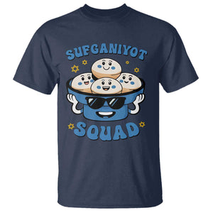 Hanukkah Sufganiyot Squad T Shirt Funny Jelly Donut Jewish Gift TS12 Navy Print Your Wear