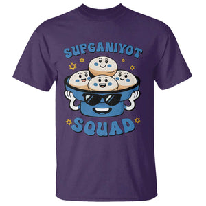 Hanukkah Sufganiyot Squad T Shirt Funny Jelly Donut Jewish Gift TS12 Purple Print Your Wear