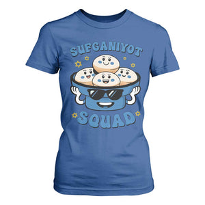 Hanukkah Sufganiyot Squad T Shirt For Women Funny Jelly Donut Jewish Gift TS12 Royal Blue Print Your Wear