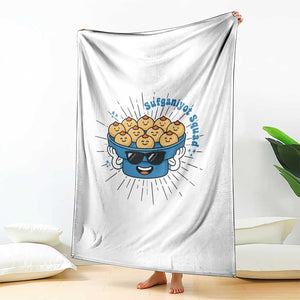 Funny Hanukkah Sufganiyah Jelly Donut Squad Gift Throw Blanket TS12 Print Your Wear