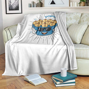 Funny Hanukkah Sufganiyah Jelly Donut Squad Gift Throw Blanket TS12 Print Your Wear