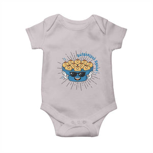 Funny Hanukkah Sufganiyah Jelly Donut Squad Gift Baby Onesie TS12 Ice Gray Print Your Wear