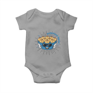 Funny Hanukkah Sufganiyah Jelly Donut Squad Gift Baby Onesie TS12 Sport Gray Print Your Wear