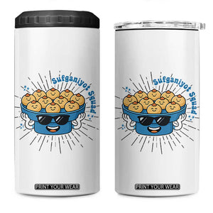 Funny Hanukkah Sufganiyah Jelly Donut Squad Gift 4 in 1 Can Cooler Tumbler TS12 One Size: 16 oz White Print Your Wear