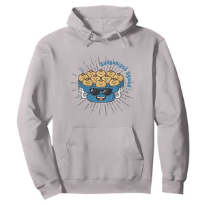 Funny Hanukkah Sufganiyah Jelly Donut Squad Gift Hoodie TS12 Ice Gray Print Your Wear