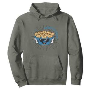 Funny Hanukkah Sufganiyah Jelly Donut Squad Gift Hoodie TS12 Military Green Print Your Wear