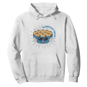 Funny Hanukkah Sufganiyah Jelly Donut Squad Gift Hoodie TS12 White Print Your Wear