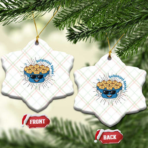 Funny Hanukkah Sufganiyah Jelly Donut Squad Gift Ceramic Ornament TS12 Print Your Wear