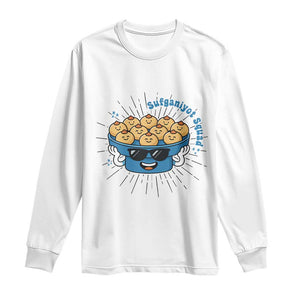 Funny Hanukkah Sufganiyah Jelly Donut Squad Gift Long Sleeve Shirt TS12 White Print Your Wear