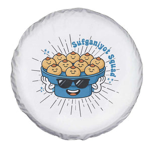 Funny Hanukkah Sufganiyah Jelly Donut Squad Gift Spare Tire Cover TS12 Print Your Wear