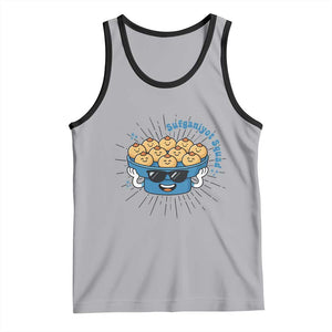 Funny Hanukkah Sufganiyah Jelly Donut Squad Gift Tank Top TS12 Athletic Heather Black Print Your Wear