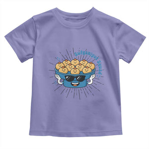 Funny Hanukkah Sufganiyah Jelly Donut Squad Gift Toddler T Shirt TS12 Violet Print Your Wear