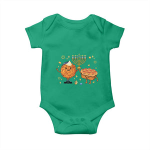 Hanukkah Sufganiyah And Latke Lifting Menorah Baby Onesie Funny Holiday Gift TS12 Irish Green Print Your Wear