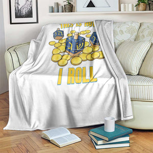 Funny Hanukkah Dreidel Throw Blanket This Is How I Roll Gift TS12 Print Your Wear