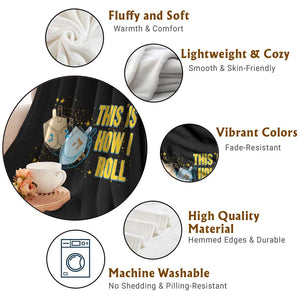 This Is How I Roll Throw Blanket Jewish Holiday Dreidel Gift TS12 Print Your Wear