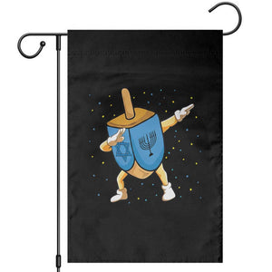 Funny Hanukkah Dreidel Dabbing Holiday Gift Garden Flag TS12 Black Print Your Wear
