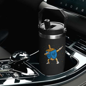 Funny Hanukkah Dreidel Dabbing Holiday Gift Flip Straw Tumbler TS12 Print Your Wear