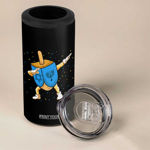 Funny Hanukkah Dreidel Dabbing Holiday Gift 4 in 1 Can Cooler Tumbler TS12 Print Your Wear
