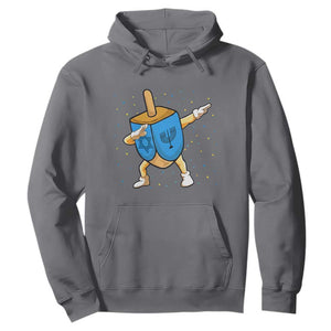 Funny Hanukkah Dreidel Dabbing Holiday Gift Hoodie TS12 Charcoal Print Your Wear