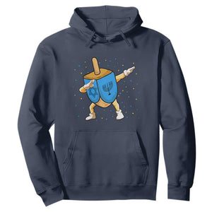 Funny Hanukkah Dreidel Dabbing Holiday Gift Hoodie TS12 Navy Print Your Wear