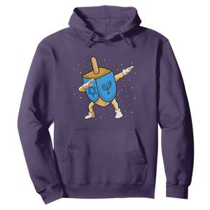 Funny Hanukkah Dreidel Dabbing Holiday Gift Hoodie TS12 Purple Print Your Wear