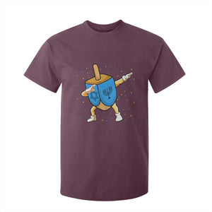 Funny Hanukkah Dreidel Dabbing Holiday Gift T Shirt For Kid TS12 Maroon Print Your Wear
