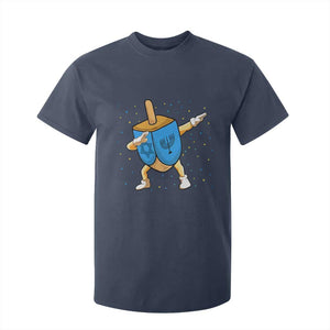 Funny Hanukkah Dreidel Dabbing Holiday Gift T Shirt For Kid TS12 Navy Print Your Wear
