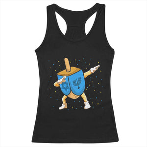 Funny Hanukkah Dreidel Dabbing Holiday Gift Racerback Tank Top TS12 Black Print Your Wear