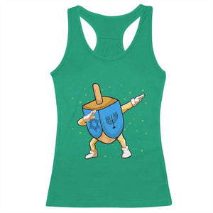 Funny Hanukkah Dreidel Dabbing Holiday Gift Racerback Tank Top TS12 Irish Green Print Your Wear