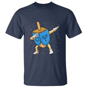 Funny Hanukkah Dreidel Dabbing Holiday Gift T Shirt TS12 Navy Print Your Wear