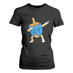 Funny Hanukkah Dreidel Dabbing Holiday Gift T Shirt For Women TS12 Black Print Your Wear