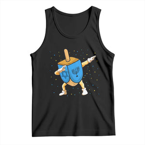 Funny Hanukkah Dreidel Dabbing Holiday Gift Tank Top TS12 Black Print Your Wear