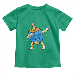 Funny Hanukkah Dreidel Dabbing Holiday Gift Toddler T Shirt TS12 Irish Green Print Your Wear