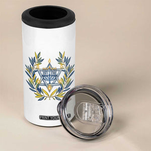 Hanukkah Flower Menorah Star Of David 4 in 1 Can Cooler Tumbler Gift For Women TS12 Print Your Wear